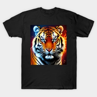 Fire and Ice Tiger T-Shirt